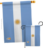 Argentina - Nationality Flags of the World Vertical Impressions Decorative Flags HG140010 Made In USA
