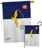Azores - Nationality Flags of the World Vertical Impressions Decorative Flags HG140019 Made In USA