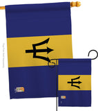 Barbados - Nationality Flags of the World Vertical Impressions Decorative Flags HG140023 Made In USA