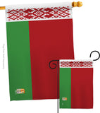 Belarus - Nationality Flags of the World Vertical Impressions Decorative Flags HG140026 Made In USA