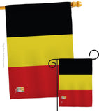 Belgium - Nationality Flags of the World Vertical Impressions Decorative Flags HG140027 Made In USA