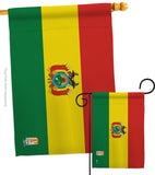Bolivia - Nationality Flags of the World Vertical Impressions Decorative Flags HG140033 Made In USA