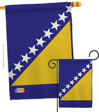Bosnia-Herzegovina - Nationality Flags of the World Vertical Impressions Decorative Flags HG140034 Made In USA