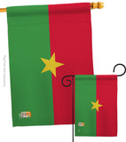 Burkina Faso - Nationality Flags of the World Vertical Impressions Decorative Flags HG140041 Made In USA