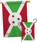 Burundi - Nationality Flags of the World Vertical Impressions Decorative Flags HG140043 Made In USA