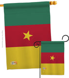 Cameroon - Nationality Flags of the World Vertical Impressions Decorative Flags HG140045 Made In USA