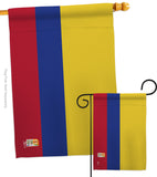 Colombia - Nationality Flags of the World Vertical Impressions Decorative Flags HG140055 Made In USA