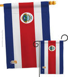 Costa Rica - Nationality Flags of the World Vertical Impressions Decorative Flags HG140060 Made In USA