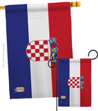 Croatia - Nationality Flags of the World Vertical Impressions Decorative Flags HG140061 Made In USA