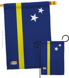 Curacao - Nationality Flags of the World Vertical Impressions Decorative Flags HG140063 Made In USA