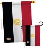 Egypt - Nationality Flags of the World Vertical Impressions Decorative Flags HG140074 Made In USA