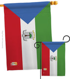 Equatorial Guinea - Nationality Flags of the World Vertical Impressions Decorative Flags HG140077 Made In USA