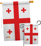 Georgia Republic - Nationality Flags of the World Vertical Impressions Decorative Flags HG140089 Made In USA