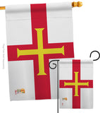 Guernsey - Nationality Flags of the World Vertical Impressions Decorative Flags HG140099 Made In USA