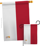 Indonesia - Nationality Flags of the World Vertical Impressions Decorative Flags HG140109 Made In USA