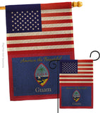 US Guam - Nationality Flags of the World Vertical Impressions Decorative Flags HG140266 Made In USA