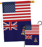 Cayman Islands US Friendship - Nationality Flags of the World Vertical Impressions Decorative Flags HG140331 Made In USA