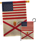 Jersey US Friendship - Nationality Flags of the World Vertical Impressions Decorative Flags HG140419 Made In USA