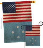 Micronesia US Friendship - Nationality Flags of the World Vertical Impressions Decorative Flags HG140452 Made In USA