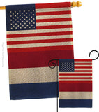 Netherlands US Friendship - Nationality Flags of the World Vertical Impressions Decorative Flags HG140463 Made In USA