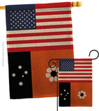 Northern Territories US Friendship - Nationality Flags of the World Vertical Impressions Decorative Flags HG140473 Made In USA