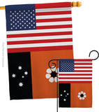 Northern Territories US Friendship - Nationality Flags of the World Vertical Impressions Decorative Flags HG140473 Made In USA