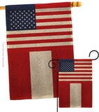 Peru US Friendship - Nationality Flags of the World Vertical Impressions Decorative Flags HG140483 Made In USA