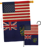 Pitcairn Islands US Friendship - Nationality Flags of the World Vertical Impressions Decorative Flags HG140485 Made In USA