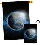 Earth - Nationality Flags of the World Vertical Impressions Decorative Flags HG140885 Made In USA