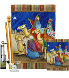 Three Kings - Nativity Winter Vertical Impressions Decorative Flags HG114213 Made In USA