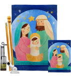 Nativity Jesus - Nativity Winter Vertical Impressions Decorative Flags HG192297 Made In USA