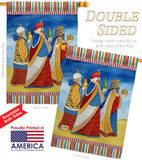 Three Wise Men - Nativity Winter Vertical Impressions Decorative Flags HG114212 Made In USA