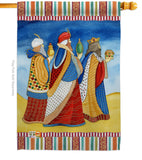 Three Wise Men - Nativity Winter Vertical Impressions Decorative Flags HG114212 Made In USA