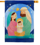 Nativity Jesus - Nativity Winter Vertical Impressions Decorative Flags HG192297 Made In USA