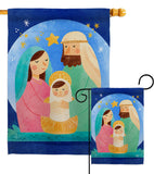 Nativity Jesus - Nativity Winter Vertical Impressions Decorative Flags HG192297 Made In USA