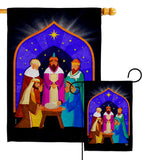 3 Wise Kings - Nativity Winter Vertical Impressions Decorative Flags HG192705 Made In USA