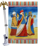 Three Wise Men - Nativity Winter Vertical Impressions Decorative Flags HG114212 Made In USA