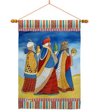 Three Wise Men - Nativity Winter Vertical Impressions Decorative Flags HG114212 Made In USA