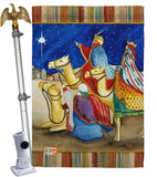 Three Kings - Nativity Winter Vertical Impressions Decorative Flags HG114213 Made In USA