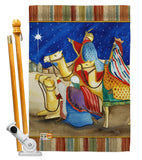 Three Kings - Nativity Winter Vertical Impressions Decorative Flags HG114213 Made In USA