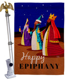 Celebrate Epiphany - Nativity Winter Vertical Impressions Decorative Flags HG114241 Made In USA