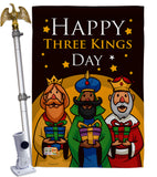 Three Kings Day - Nativity Winter Vertical Impressions Decorative Flags HG137099 Made In USA