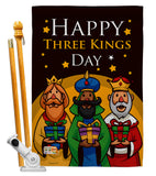 Three Kings Day - Nativity Winter Vertical Impressions Decorative Flags HG137099 Made In USA