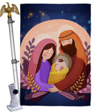 Nativity Night - Nativity Winter Vertical Impressions Decorative Flags HG137268 Made In USA