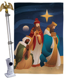 Three King - Nativity Winter Vertical Impressions Decorative Flags HG192261 Made In USA