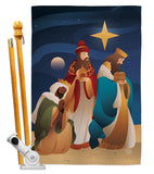 Three King - Nativity Winter Vertical Impressions Decorative Flags HG192261 Made In USA