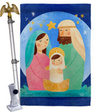 Nativity Jesus - Nativity Winter Vertical Impressions Decorative Flags HG192297 Made In USA