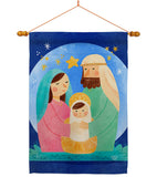 Nativity Jesus - Nativity Winter Vertical Impressions Decorative Flags HG192297 Made In USA