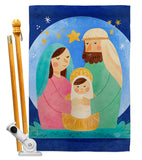 Nativity Jesus - Nativity Winter Vertical Impressions Decorative Flags HG192297 Made In USA