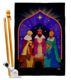 3 Wise Kings - Nativity Winter Vertical Impressions Decorative Flags HG192705 Made In USA